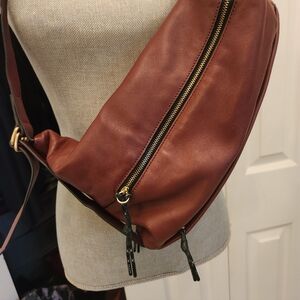 Rag & Bone Stylish Brown Leather One Strap Backpack Bag